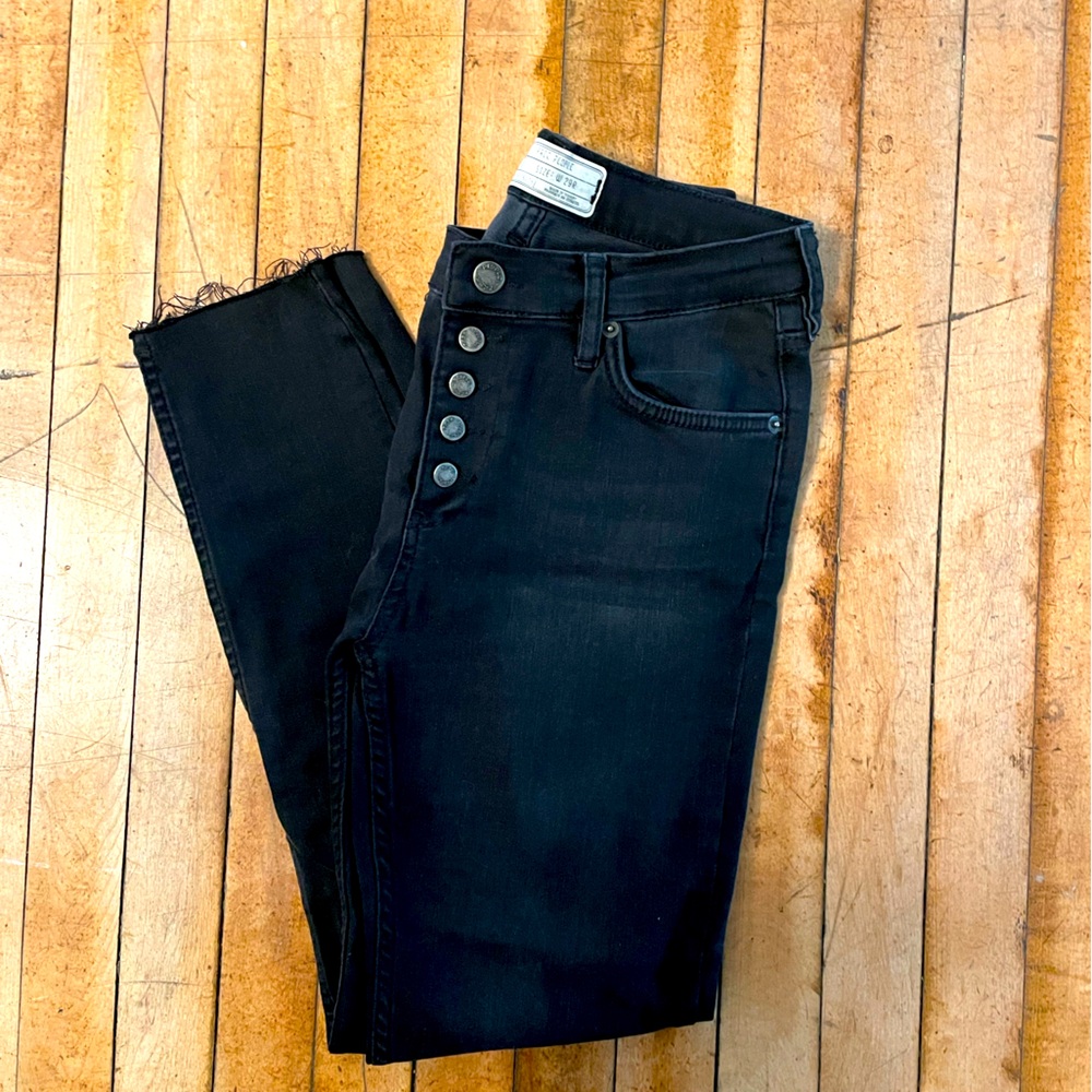 Free People black skinny jeans